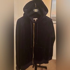 Juicy Couture - Black Velvet - Hooded Sweat Jacket